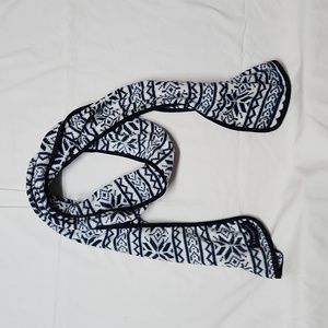 Land's End Fleece Geometric Print Scarf